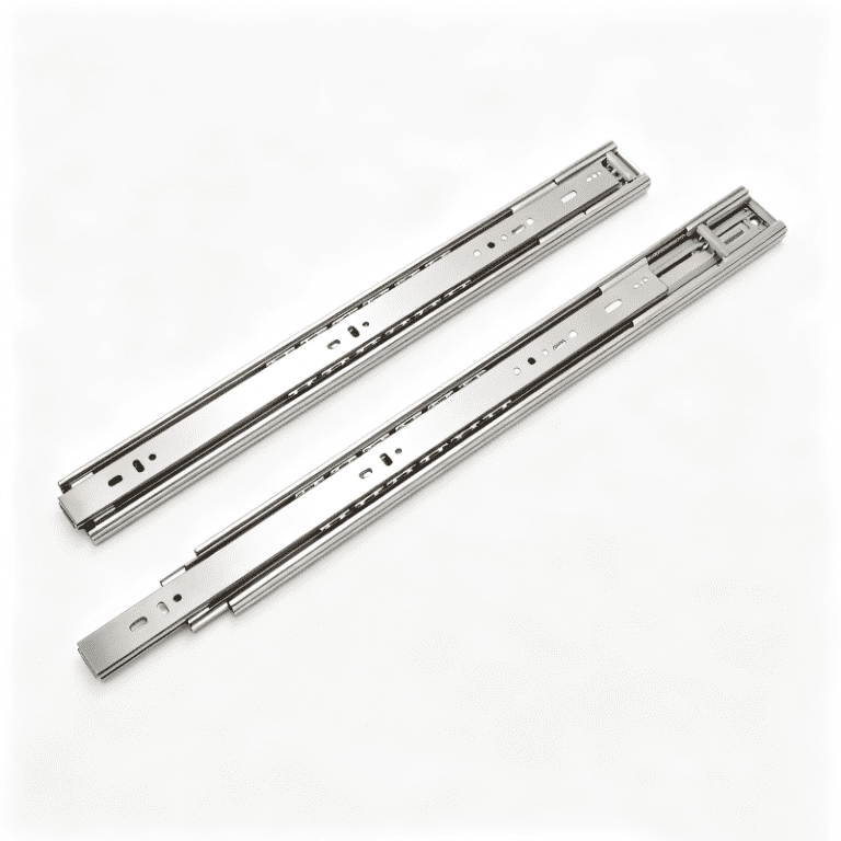 Full Extension Soft Close And Push-Open Ball Bearing Side
